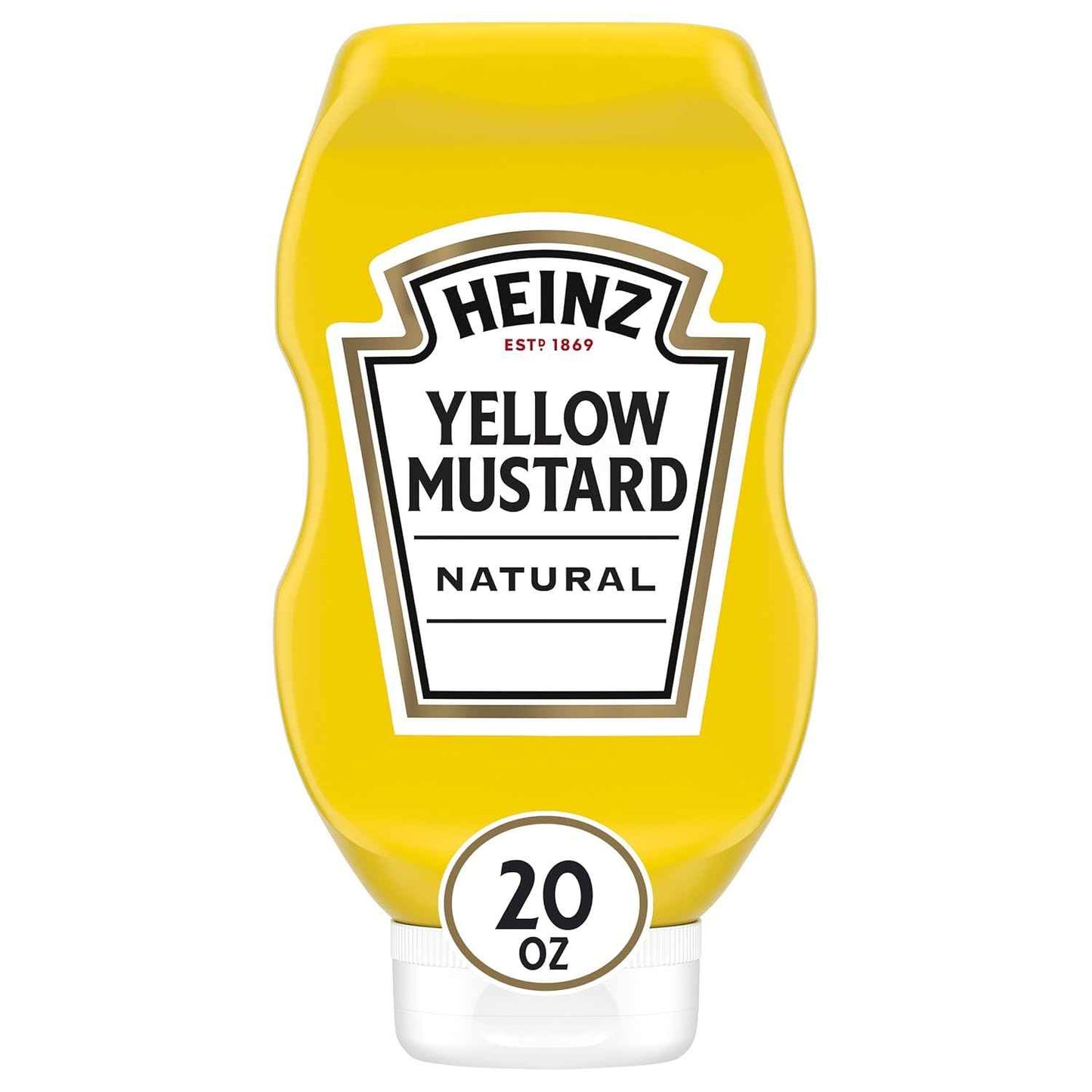 Heinz Yellow Mustard, 8 oz Squeeze Bottle – Zero-Calorie Flavor Boost for Diet-Conscious Meals and Meal Prep