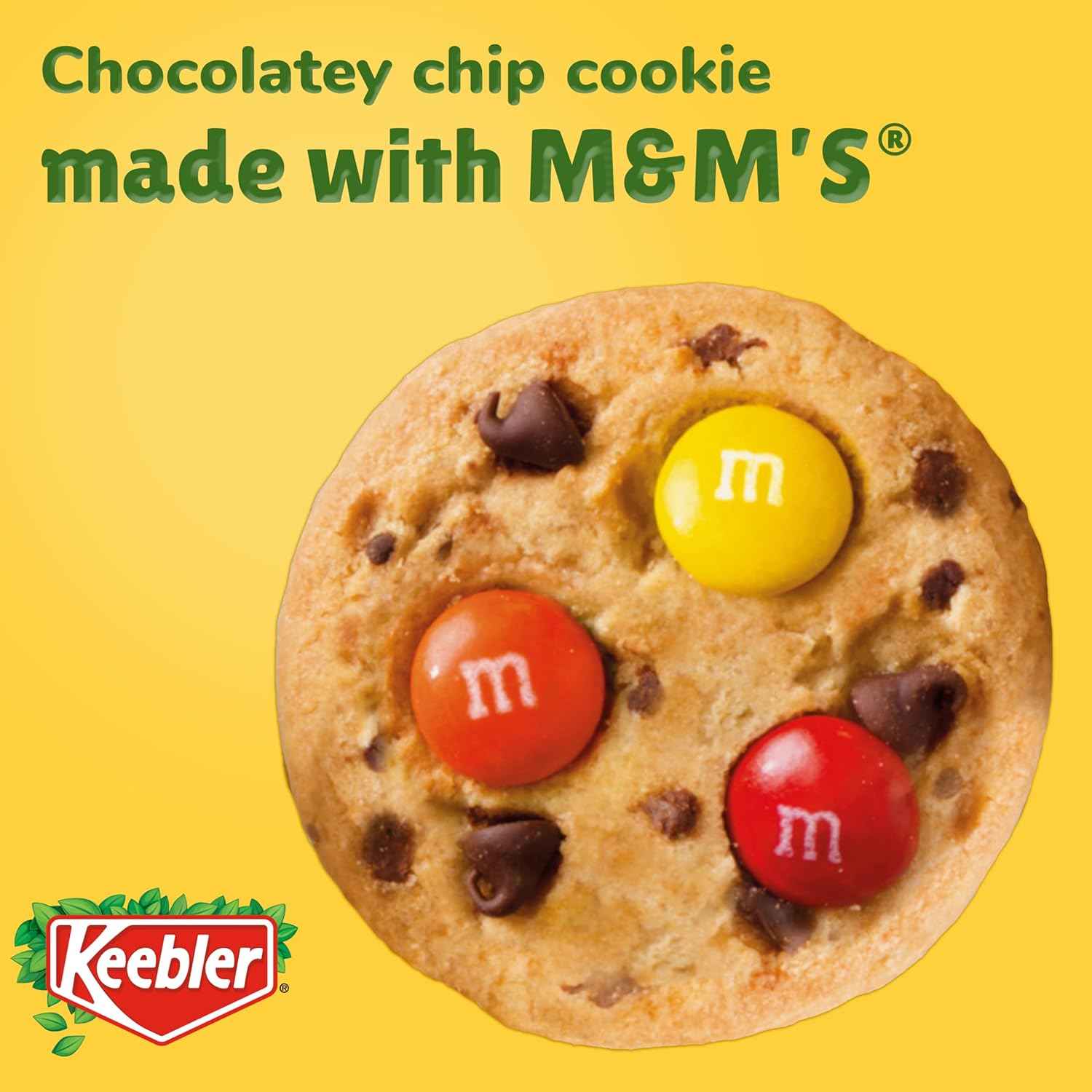 Keebler Chips Deluxe Rainbow M&M's Cookies – Grab-and-Go Snack for Road Trip Adventures