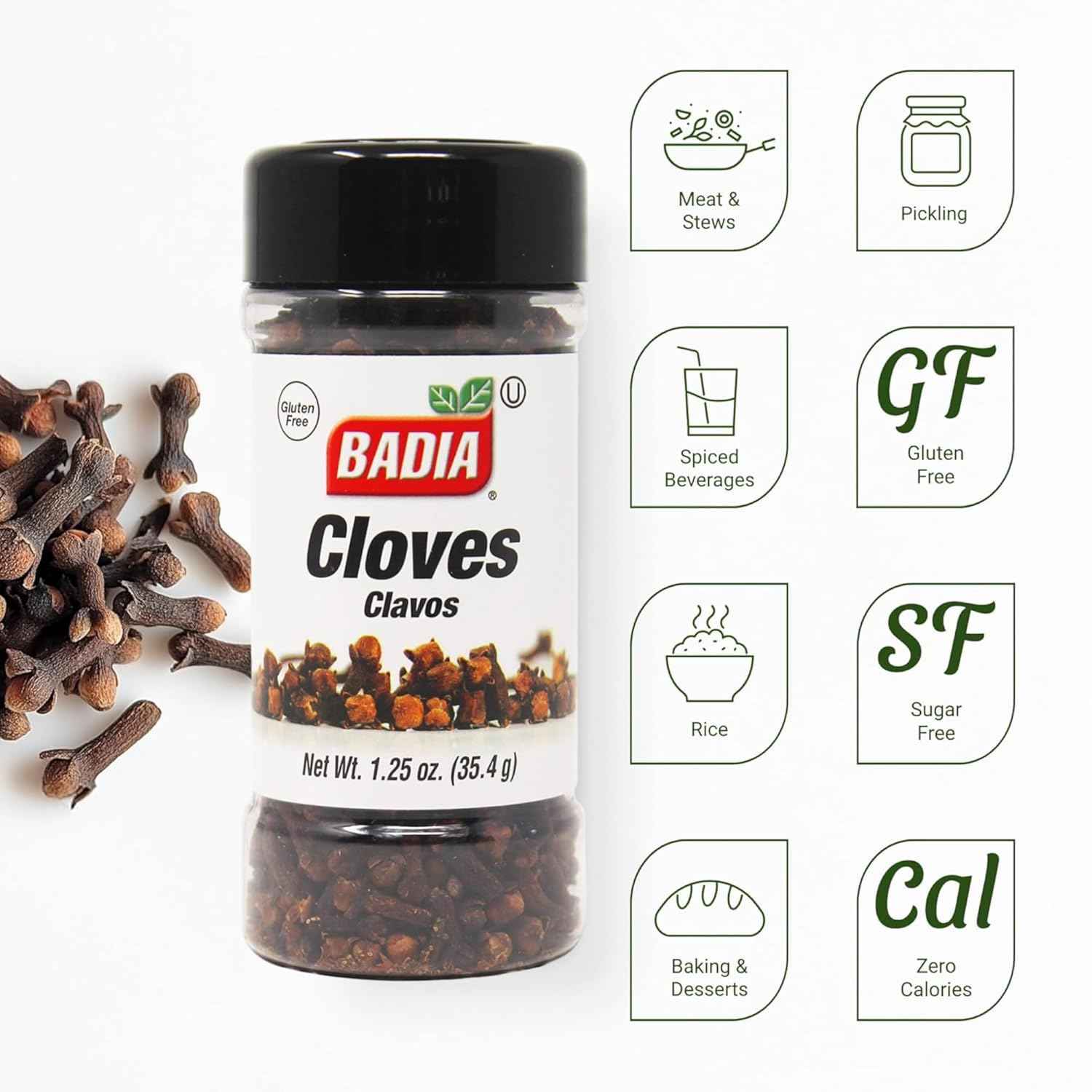 Badia Whole Cloves, 1.25 oz – Fragrant Clove Spice for Mindful Cooking and Slow Holiday Baking Therapy Sessions