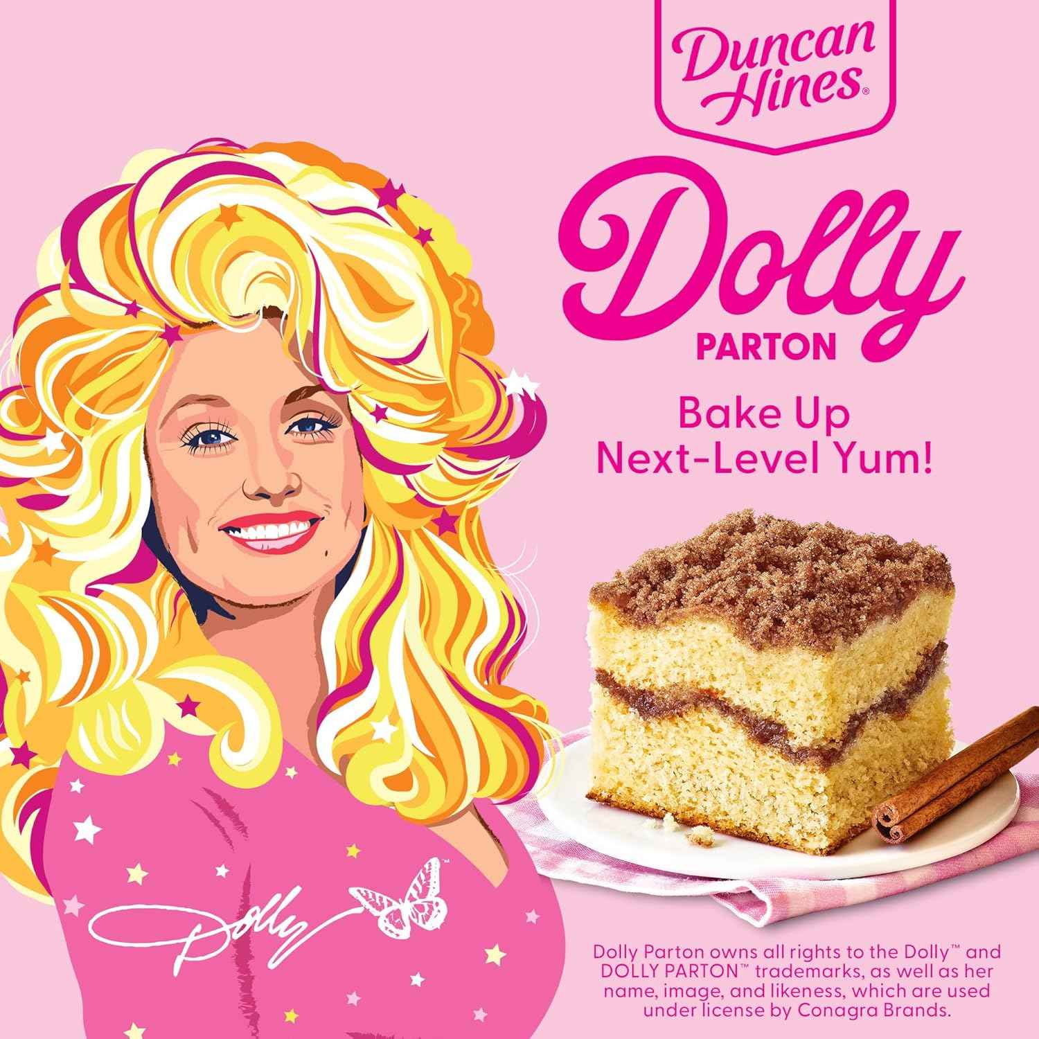 Duncan Hines Dolly Parton's Cinnamon Swirl Crumb Cake & Muffin Mix — Showpiece Pantry Bake for a Styled Coffee Bar