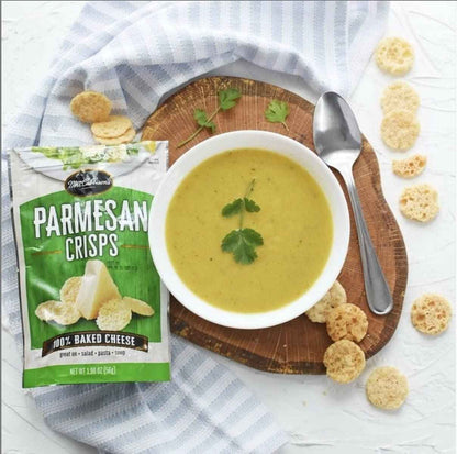 Mrs. Cubbison's Flavor 100 Parmesan Cheese Crisps – High-Protein Lunchbox Snack for Kids, 1.98 oz Pouch