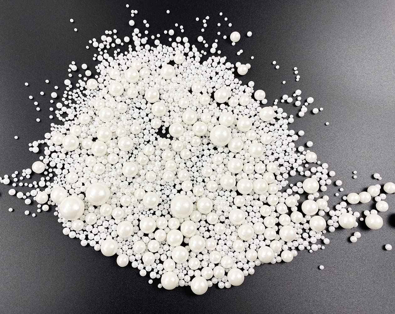 Sweet Sprinklez White Pearl Sprinkles Safe Cupcake Toppers for Kids Birthday Parties and School Celebrations, 4.2oz