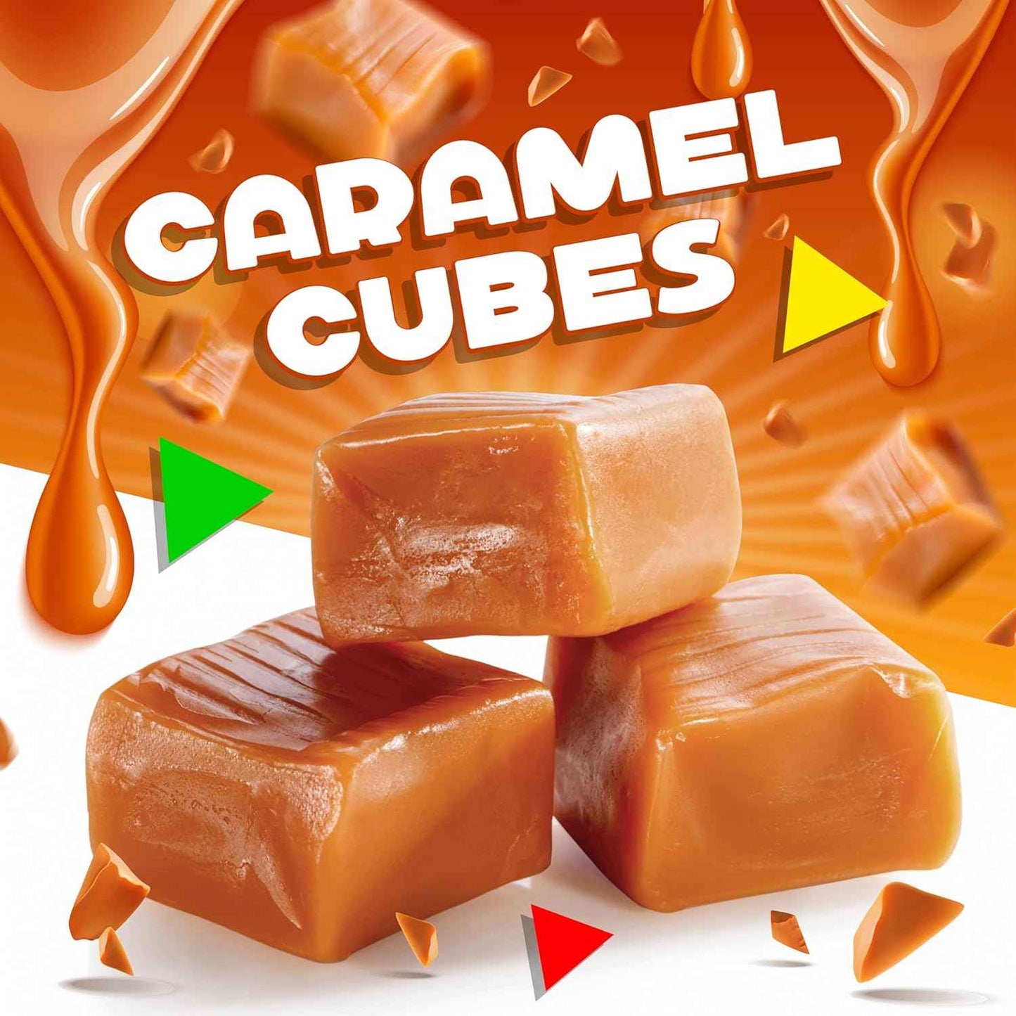 Caramel Cubes Candy – Birthday Party Favor and Housewarming Gift, Classic Chewy Vanilla Caramels for Candy Buffets and Care Packages