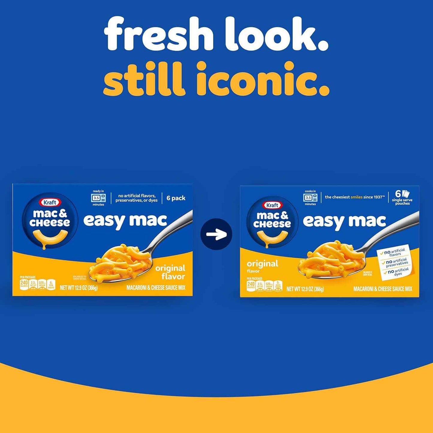 Kraft Easy Mac Original Macaroni & Cheese – Quick Kid-Friendly Dinner Side for Family Meals