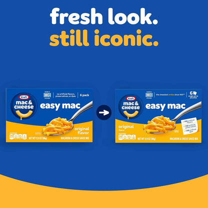 Kraft Easy Mac Original Macaroni & Cheese – Quick Kid-Friendly Dinner Side for Family Meals