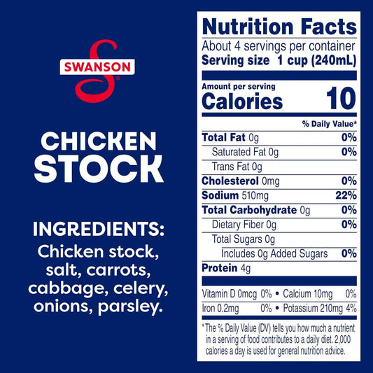 Swanson 100% Natural Chicken Broth, 32 oz Carton – One-Day Shipping Pantry Essential for Quick Meal Prep