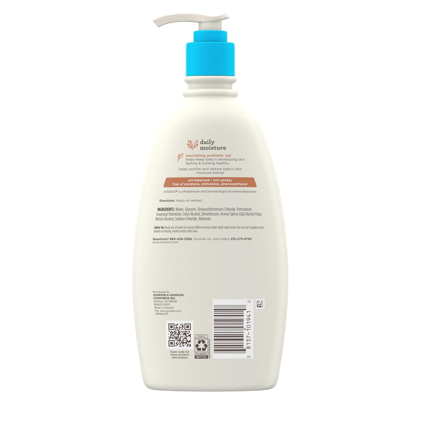 Aveeno Baby Daily Moisture Lotion – Calming Post-Bath Skincare Ritual for Newborns & Infants
