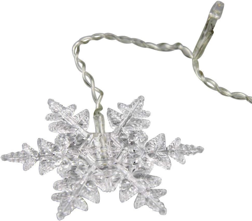 Avoalre LED Snowflake Curtain Lights – IP65 Waterproof Patio and Covered Porch Winter Decor