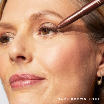 LAURA_GELLER_NEW_YORK_Kajal_Longwear_Kohl_Eyeliner_Pencil_with_Caffeine,_Smooth_&_Blendable_Makeup,_Dark_Brown_Lipliner_Pack_Sharpener_Cosmetic
