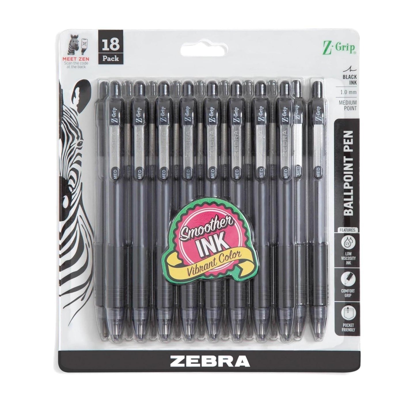 Zebra_Pen_Z-Grip_Retractable_Ballpoint_Pen,_Medium_Point,_Various_Colors