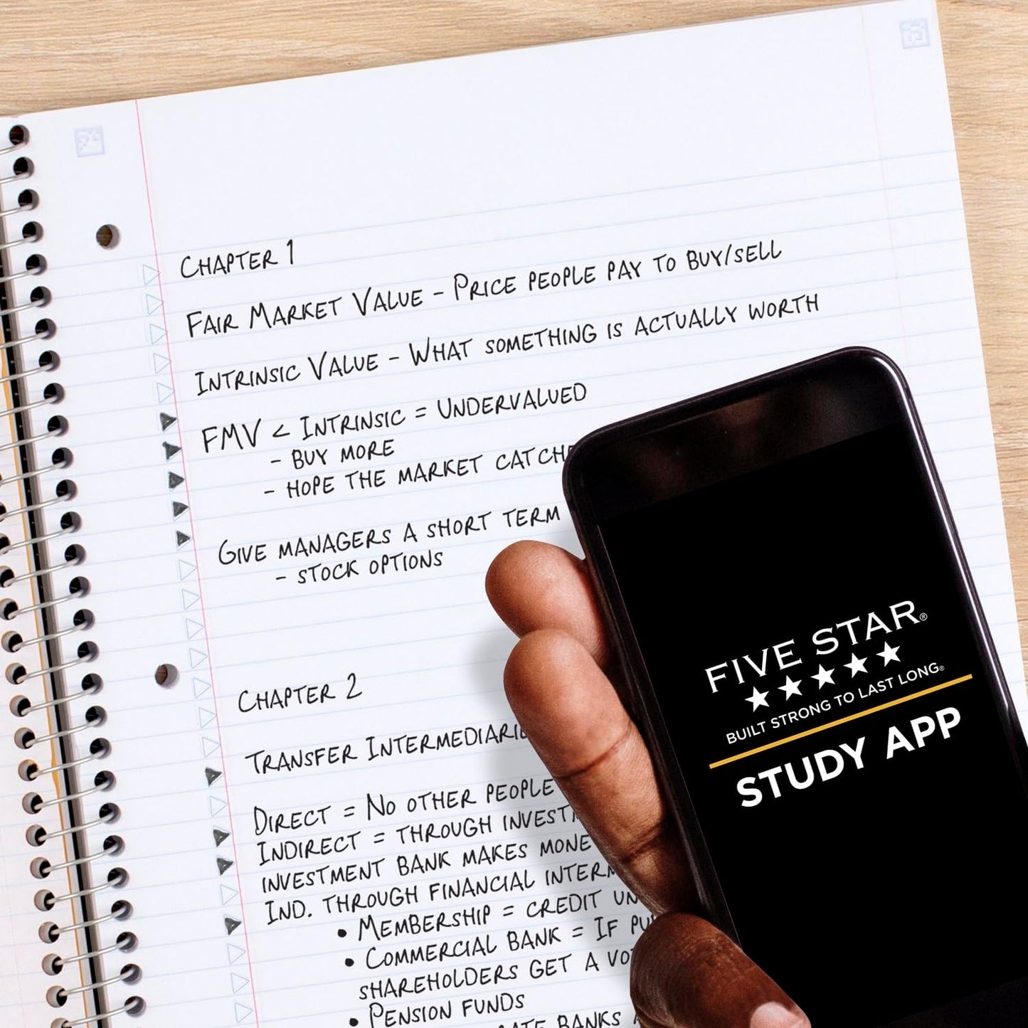 Five_Star_Spiral_Notebook_+_Study_App,_5_Subject,_College_Ruled_Paper,_Fights_Ink_Bleed,_Water_Resistant_Cover,_8-1/2"_x_11",_200_Sheets