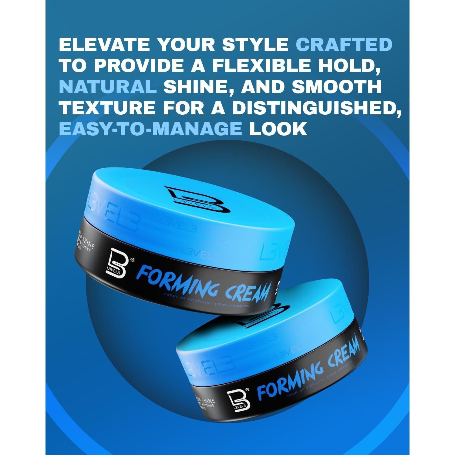 L3_Level_3_Forming_Cream_-_Natural_Look_Hairstyle_-_Improves_Volume_-_No_Stickiness_Level_Three_Hair_Cream