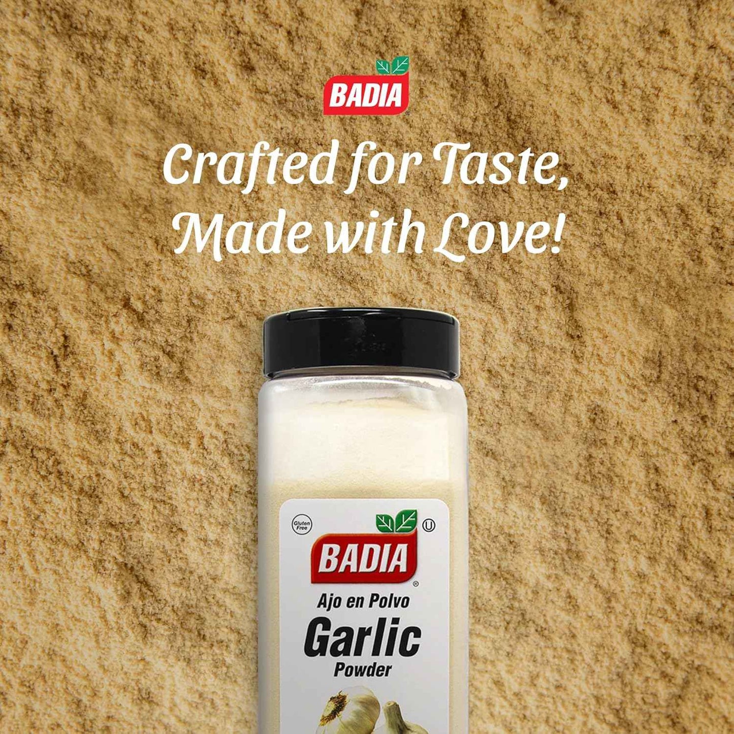 Badia Garlic Powder, 16 oz – Bulk Ground Garlic for Efficient Dinner Counter Cooking