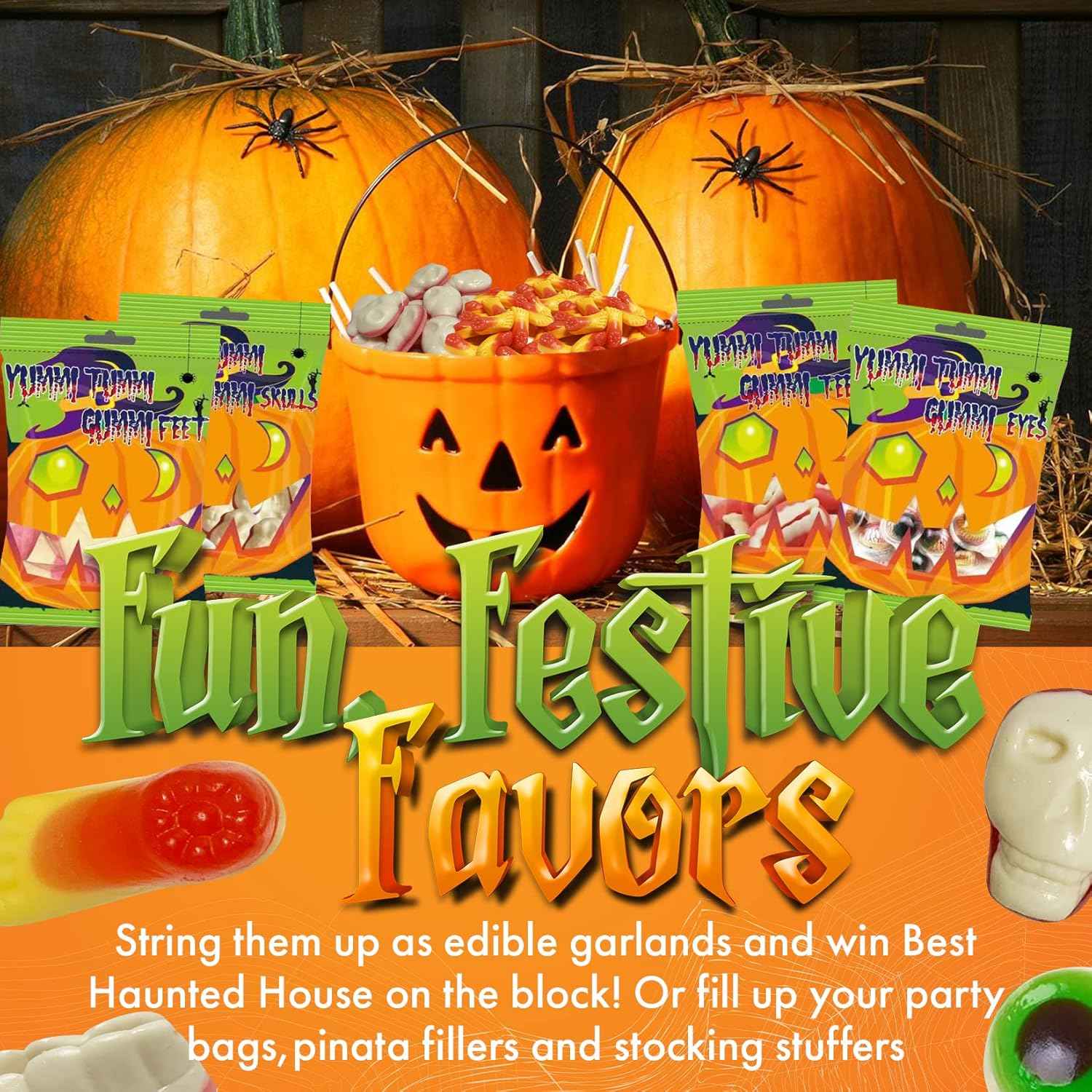 Fusion Select Halloween Eyeball Gummy Candy 2-Pack – Novelty Gag Gift for Halloween Gift Baskets, Pinatas and Office Party Swaps