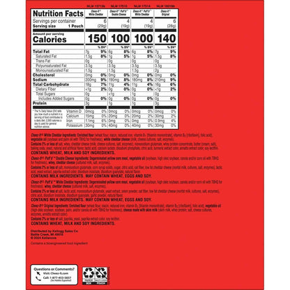 Cheez-It Cheese Crackers, Baked Snack Crackers, Care Package Snack for Students and Military Care, 17.72oz Box (20 Pouches)