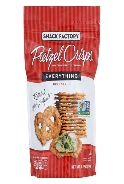 Snack Factory Pretzel Crisp Everything – Gourmet Snack Board Add-On for Housewarming and Hostess Gifts
