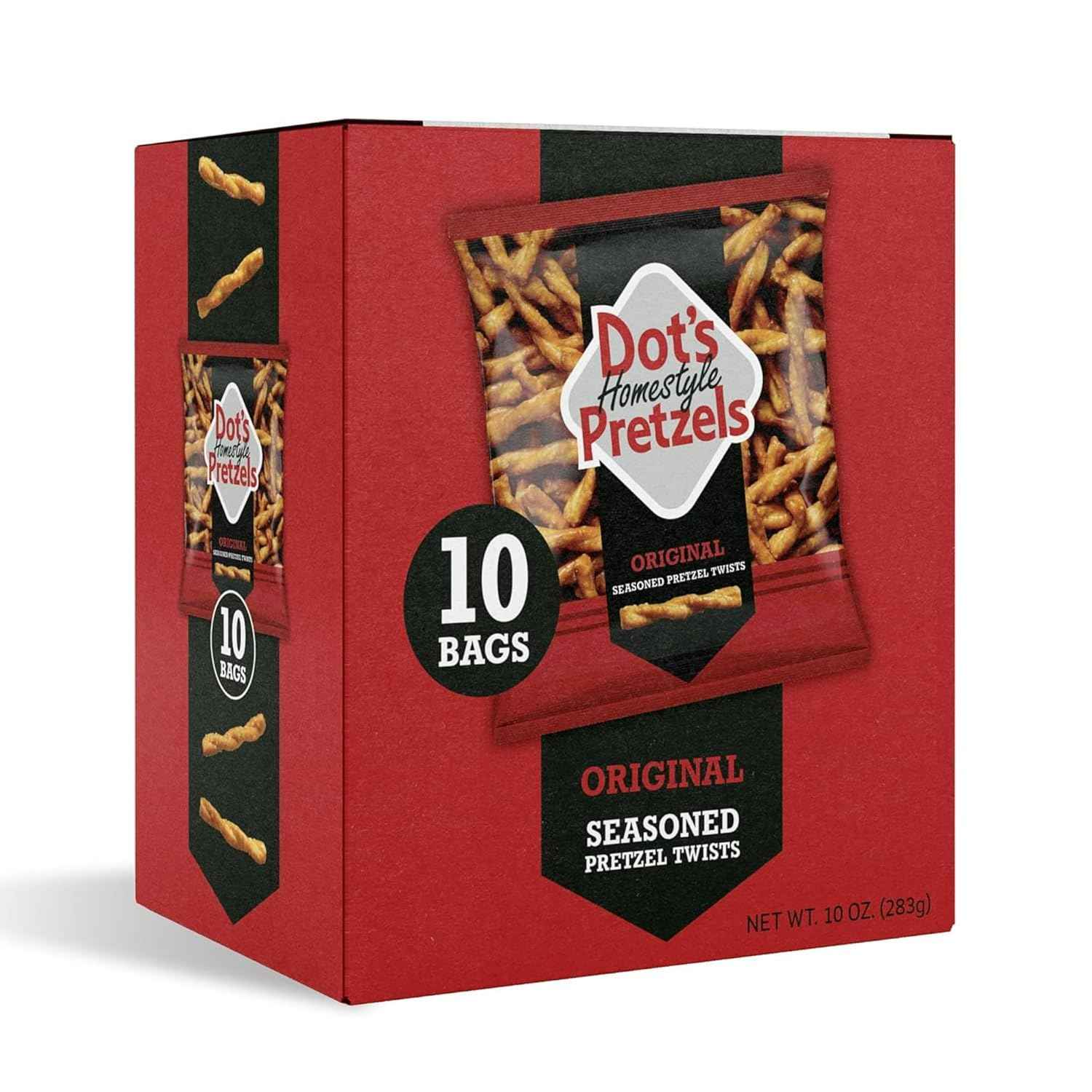 Dot's Pretzels Original Seasoned Pretzel Twists – Pantry Staple for Home Snacking and Chex Mix