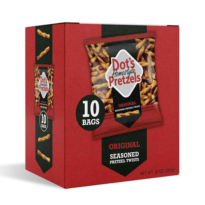 Dot's Pretzels Original Seasoned Pretzel Twists – Pantry Staple for Home Snacking and Chex Mix