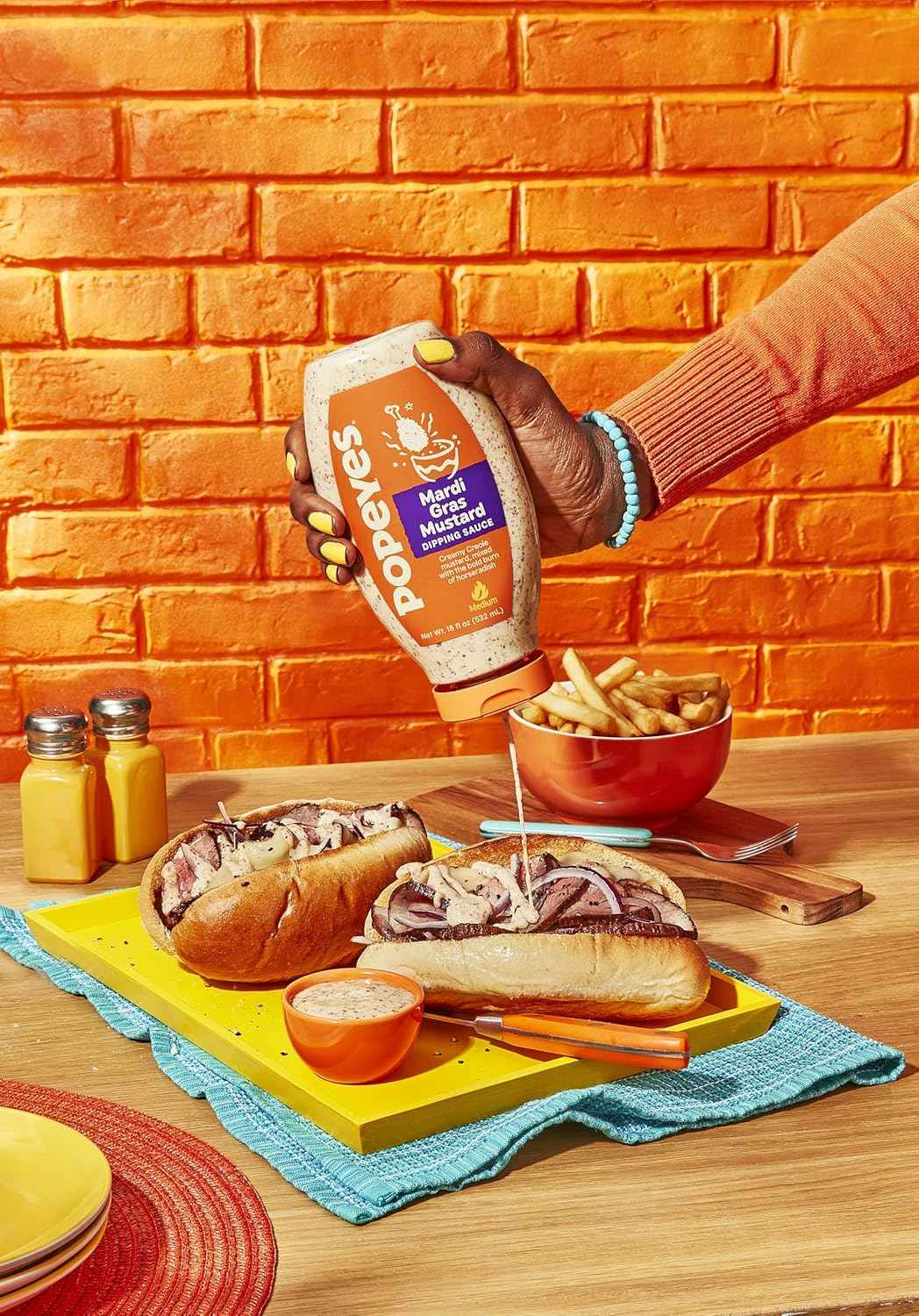 Popeyes Mardi Gras Mustard Dipping Sauce – Premium Creole Gourmet Sauce for Elevated Home Dining