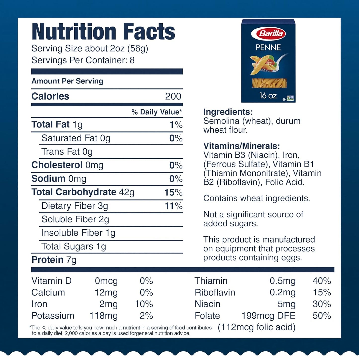 Barilla Penne Pasta, 16 oz Box – Non-GMO Durum Wheat Semolina for Wholesome Family Meals