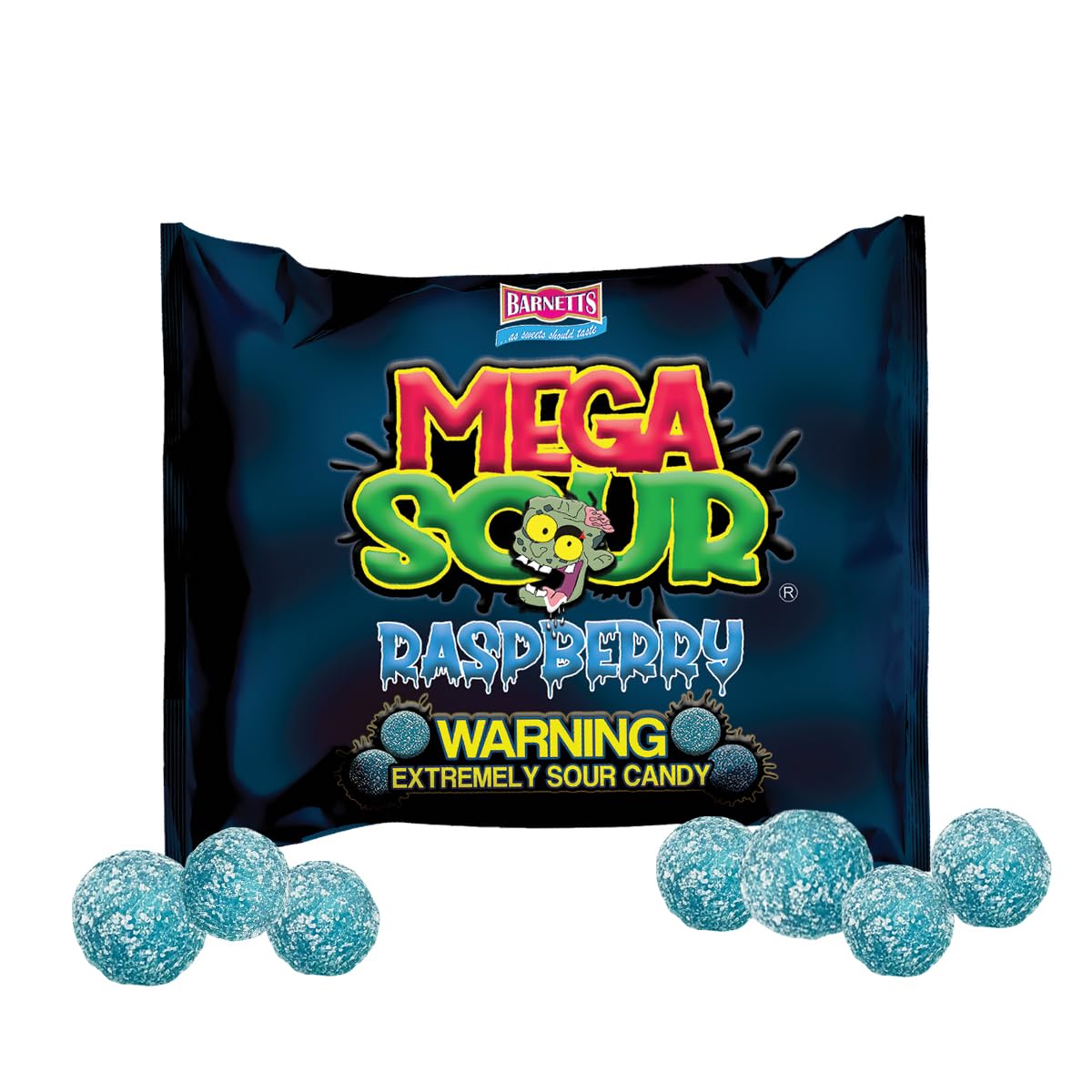 Barnetts Mega Sour Raspberry Candy 200g – Parent-Approved British Hard Sweets for Sleepovers and Family Movie Nights