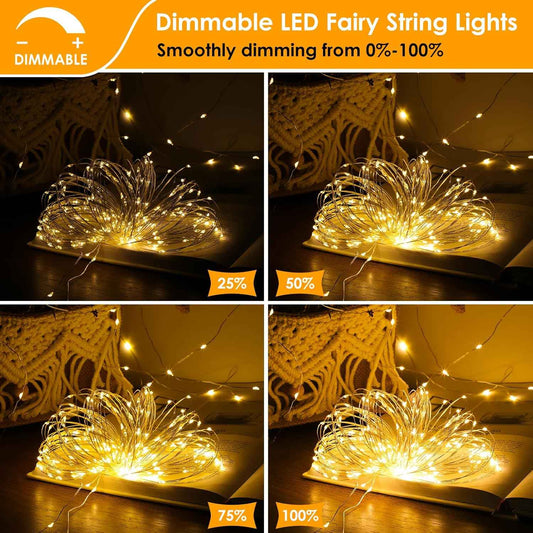 Mlambert Fairy Lights – Thoughtful Birthday Gift for Women, Cozy Warm White Bedroom Decor with Remote