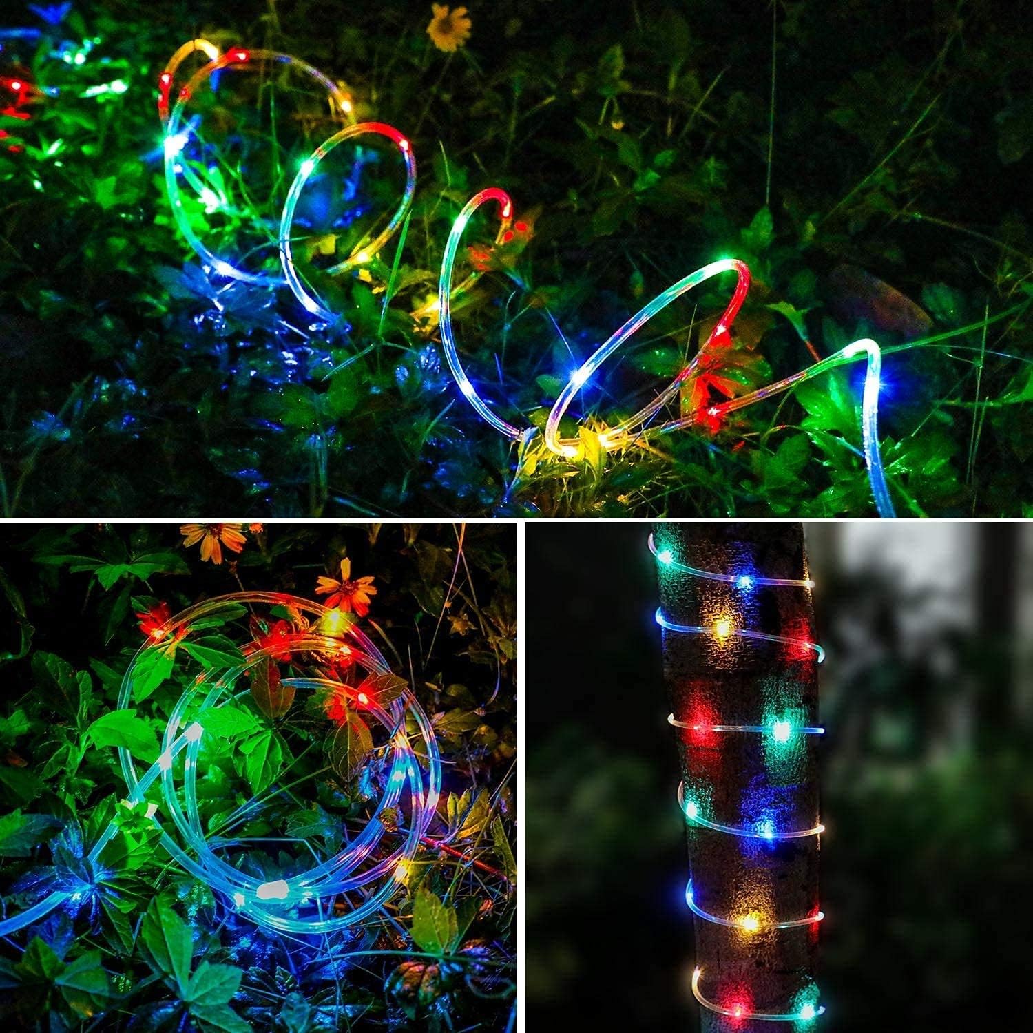 Battery Operated LED Rope Lights 40Ft Multicolor Remote Timer as Birthday Gift for Mom and Housewarming Present