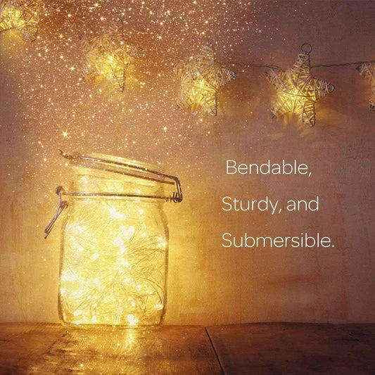 ANJAYLIA Battery Operated Fairy Lights – Aesthetic Nursery and Reading Nook Accent, Warm White Glow