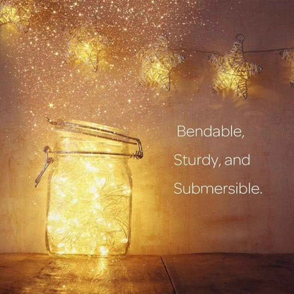 ANJAYLIA Battery Operated Fairy Lights – Aesthetic Nursery and Reading Nook Accent, Warm White Glow