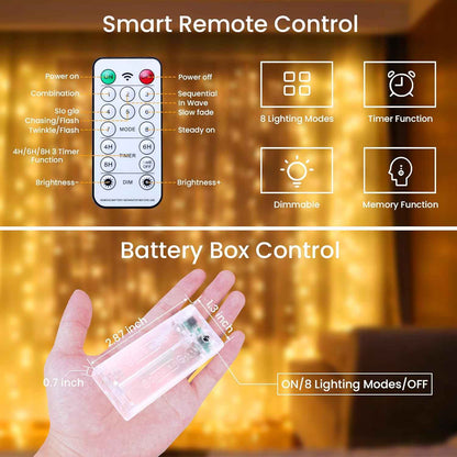 innolife LED Fairy String Lights 6 Pack – Cozy Bedroom Decor with Warm White Micro LEDs and Remote Timer