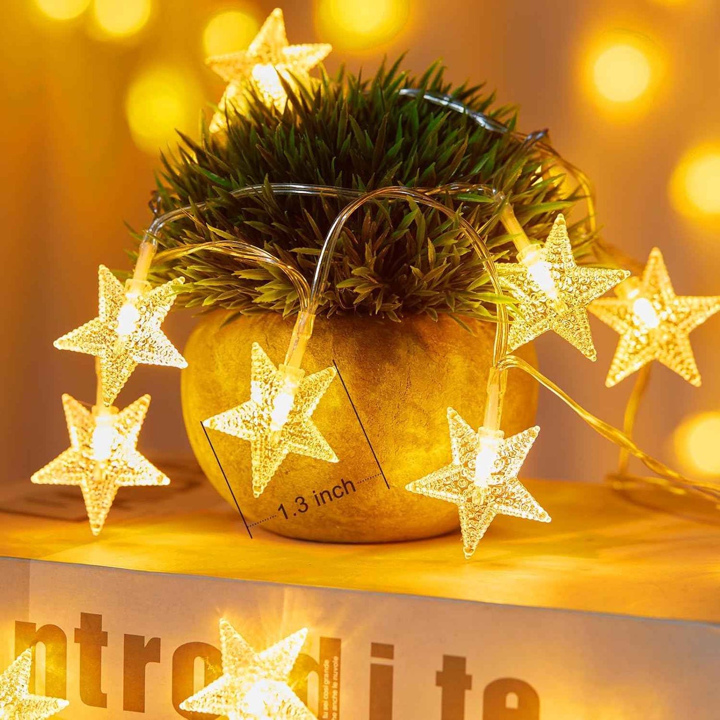 Minetom Star String Lights Battery Operated – Thoughtful Birthday Gift for Her, Cozy Bedroom Decor for Mom