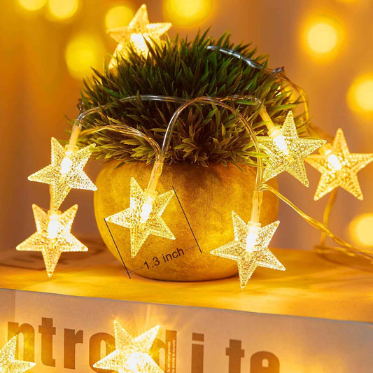 Minetom Star String Lights Battery Operated – Thoughtful Birthday Gift for Her, Cozy Bedroom Decor for Mom