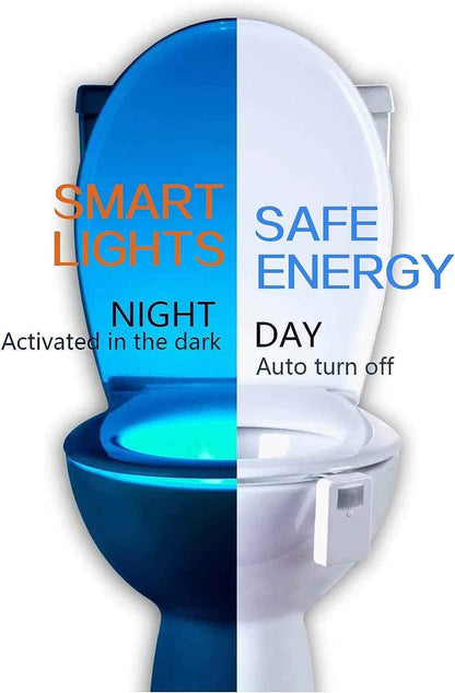 LuminoBowl Glow Toilet Light – Child Safe Fun Nightlight for Potty Training, Auto Shutoff Motion Sensor