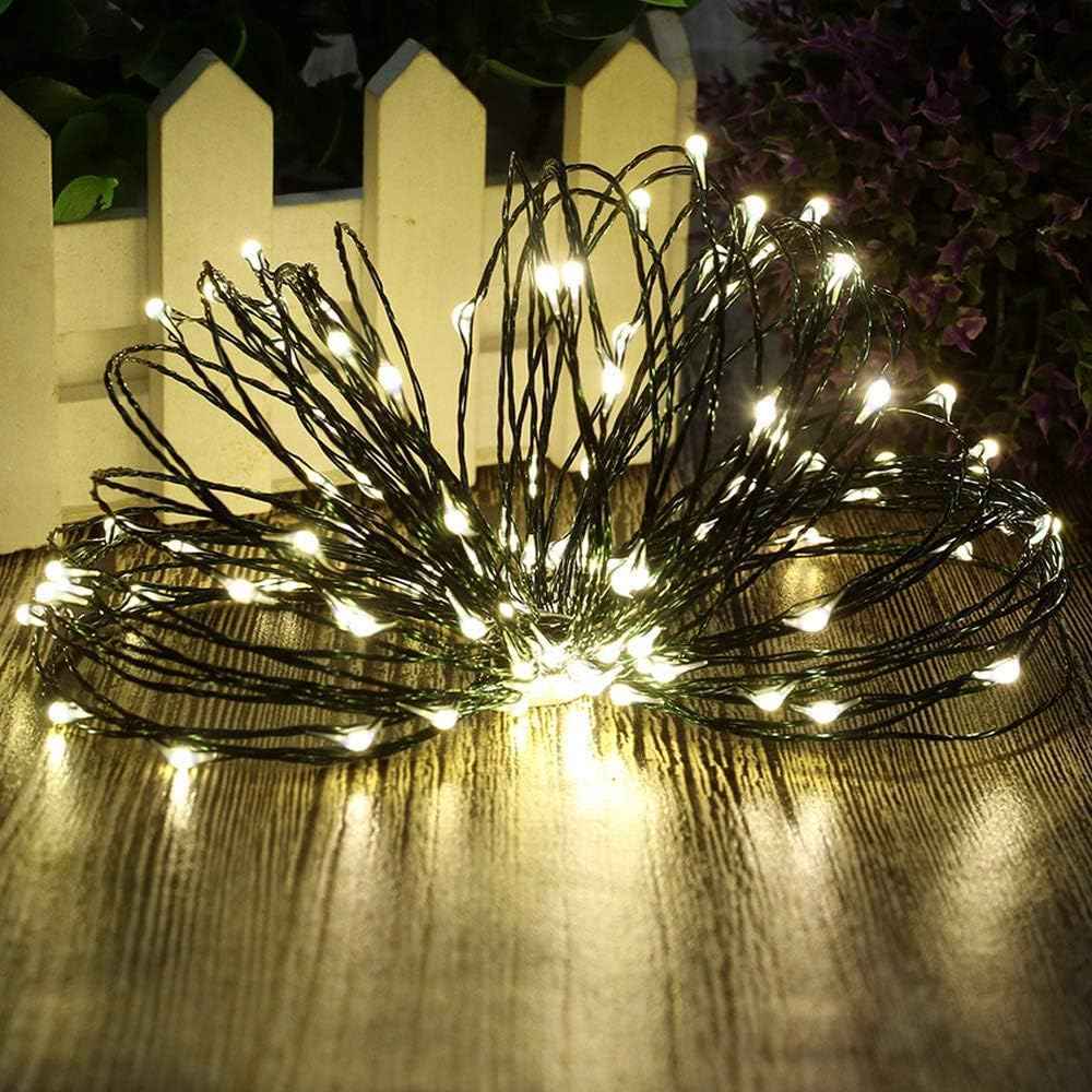 LumioGlow Starry String Lights – Submersible Green Wire Fairy Lights for Bedroom Canopy Decor and Aesthetic Mason Jar Centerpieces
