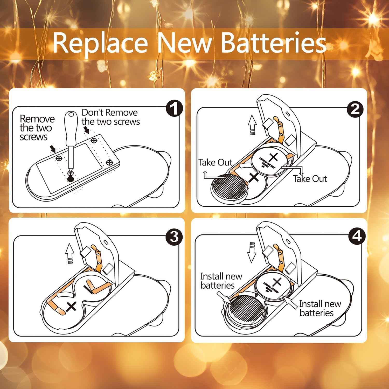Brightown Silver Wire Fairy Lights – Minimalist Bedroom Decor with Invisible Cord Design