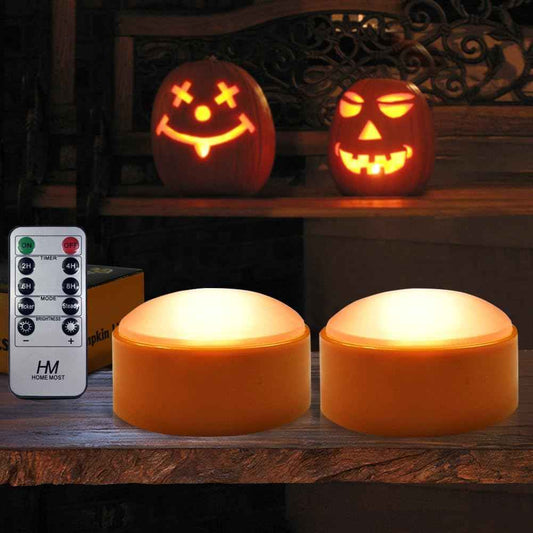 Halloween Pumpkin Lights Gift Set with Remote Timer - Unique Housewarming Present for Friends Who Love Seasonal Decor