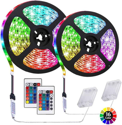GlowVibe Battery LED Strip Lights – Safe Flame-Free Night Light for Kids Bedrooms and Nurseries