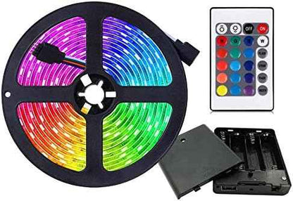 BrightUmi Battery Operated LED Strip Lights – Waterproof Outdoor String Lighting for Tent, Garden, Bike