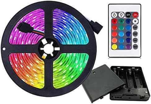 BrightUmi Battery Operated LED Strip Lights – Waterproof Outdoor String Lighting for Tent, Garden, Bike