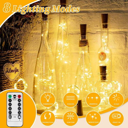 Brightown 240LED Battery Fairy Lights – Clean Warm White String Lights for Uncluttered Scandinavian & Japandi Spaces