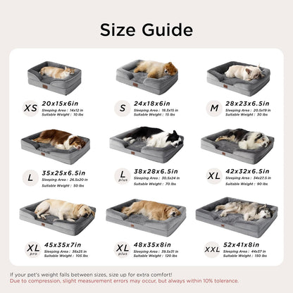 Bedsure Orthopedic Dog Bed – Joint Relief Sleeping Surface for Senior Large Breeds