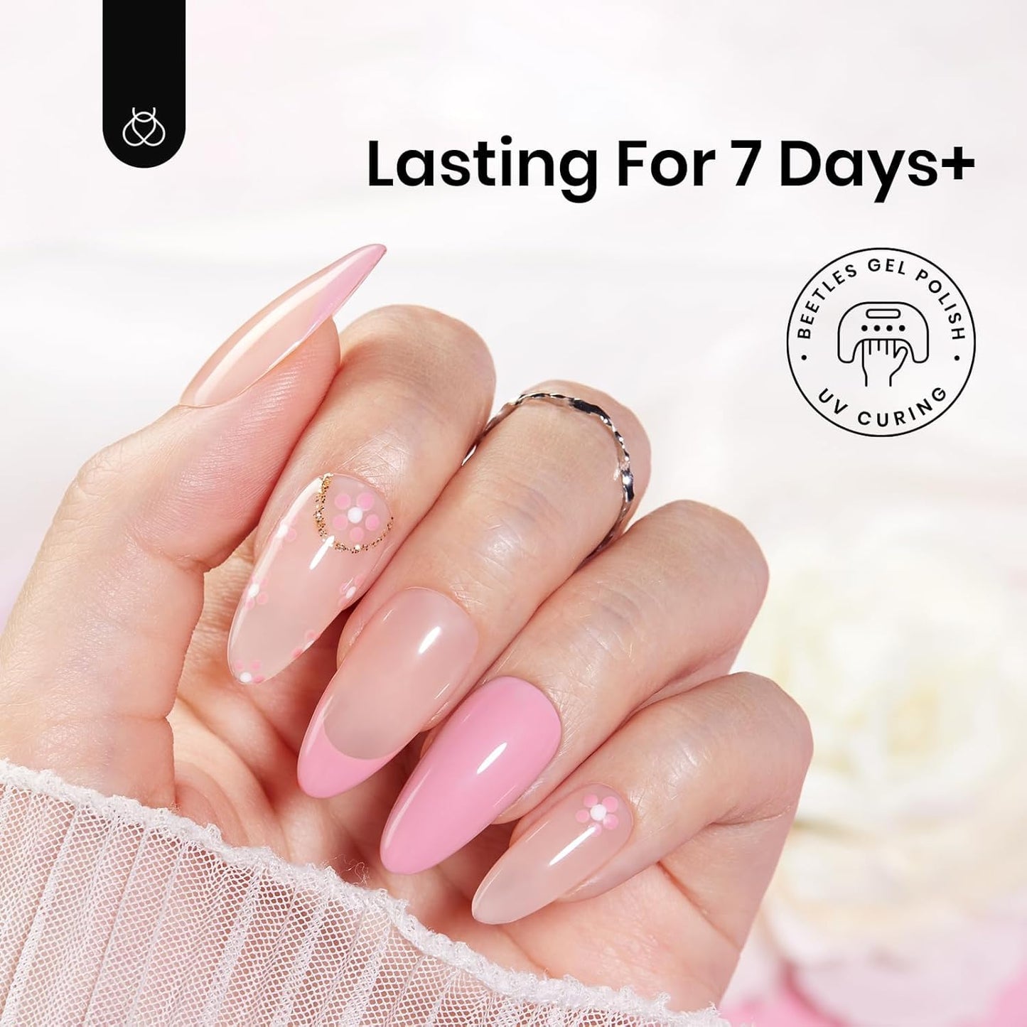 Beetles 15ml Peel Off Gel Base Coat for Postpartum Nail Recovery, Gentle Self-Care