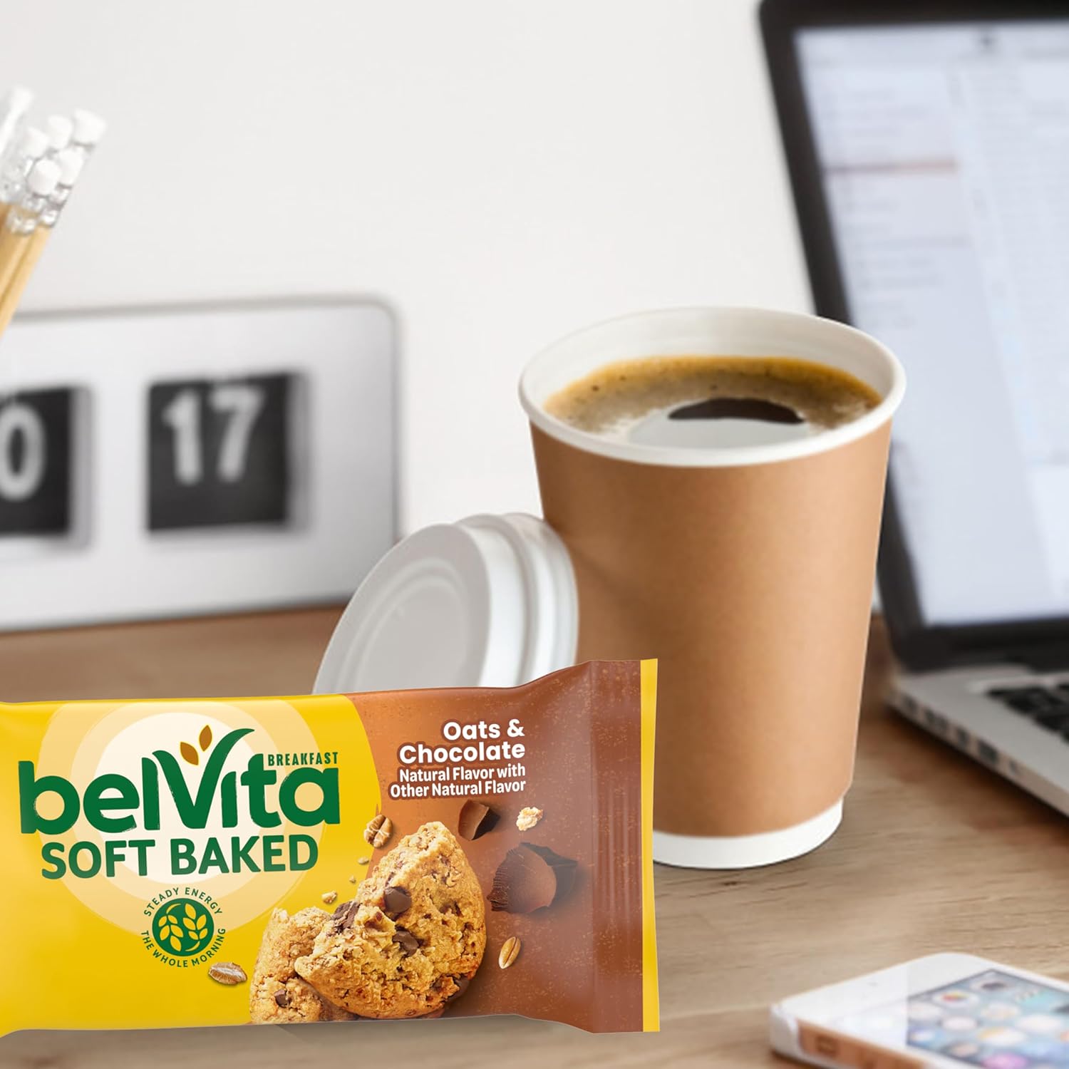 belVita Banana Bread & Oats & Chocolate Biscuit Bars – Individually Wrapped After-School Snack for Active Kids