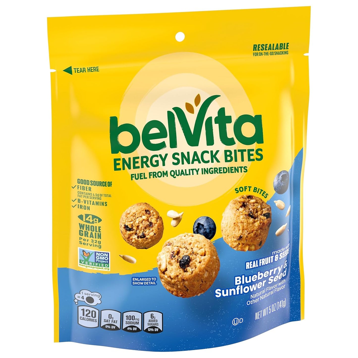 belVita Blueberry Sunflower Soft-Baked Bites – Better-For-You Swap for Cookies and Candy Bars