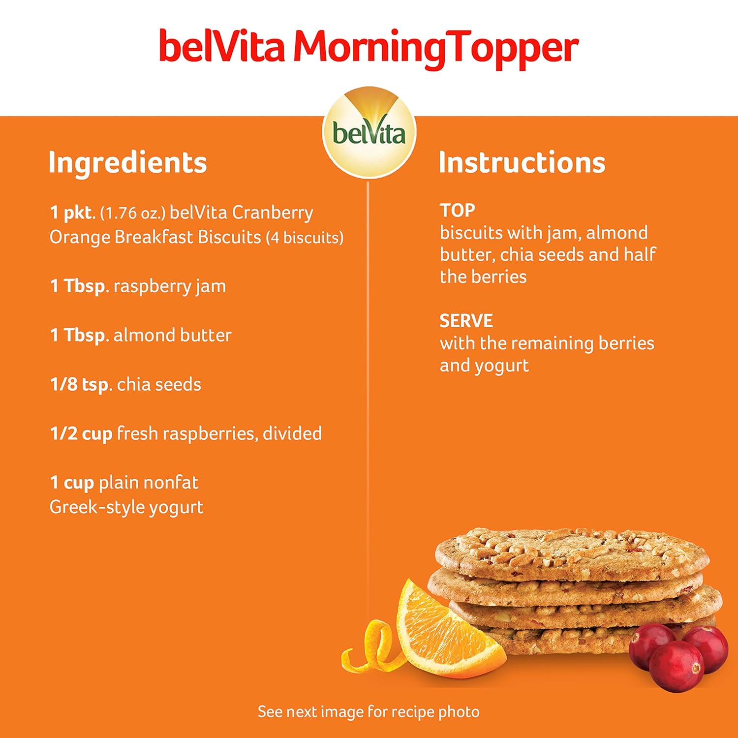 belVita Cranberry Orange Breakfast Biscuits – Grab-and-Go Commute Fuel for Back-to-Back Meetings, 14.08 oz Box