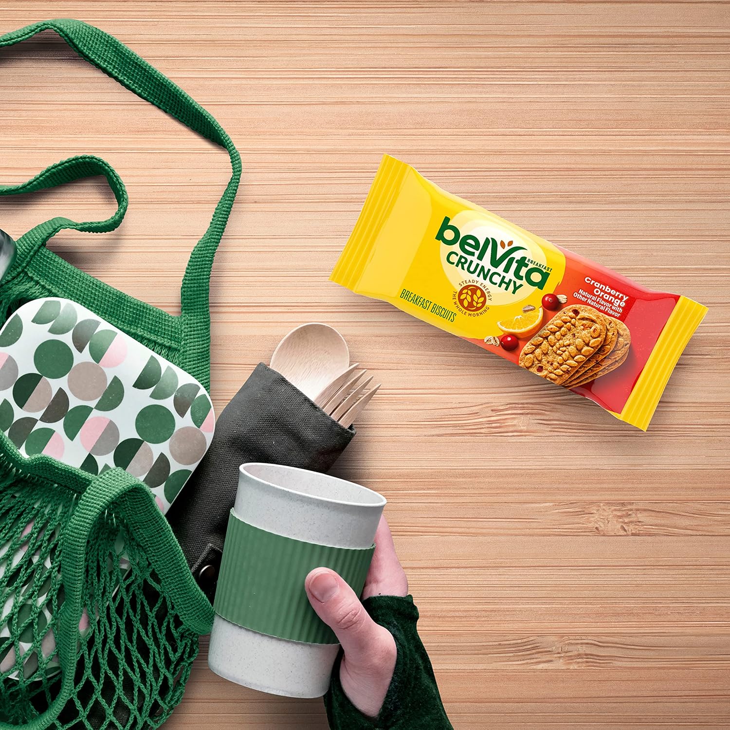 belVita Cranberry Orange Breakfast Biscuits – Grab-and-Go Commute Fuel for Back-to-Back Meetings, 14.08 oz Box