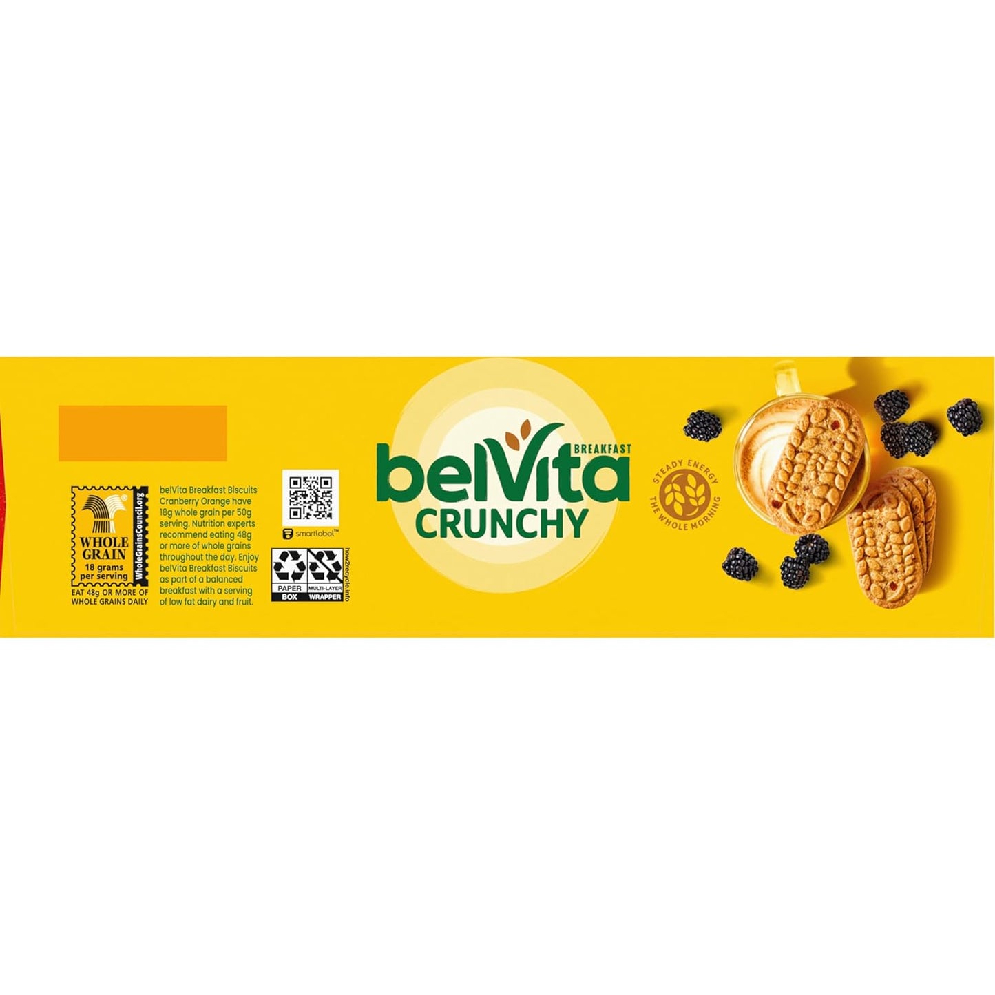 belVita Cranberry Orange Breakfast Biscuits – Grab-and-Go Commute Fuel for Back-to-Back Meetings, 14.08 oz Box