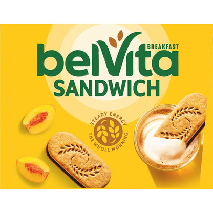 belVita Dark Chocolate Creme Biscuits – After-School Snack for the Kitchen Counter, 12-Pack Value Box
