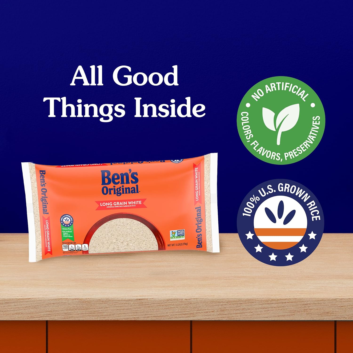 BEN'S ORIGINAL Converted Rice, 80 oz Pack – Low Glycemic Pantry Staple for Health-Aware Shoppers and Balanced Plates