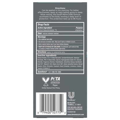 DOVE MEN + CARE Clean Comfort Invisible Solid Stick – Nighttime Wind-Down Ritual for 96-Hour Odor Confidence